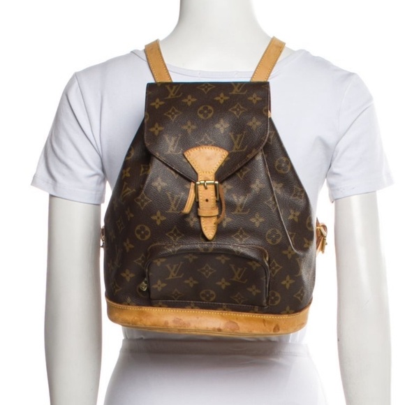 Louis Vuitton backpack montsouris LV monogram bag mm vintage designer backpack - Picture 8 of 17